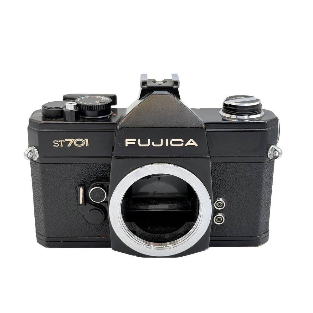 Fujica ST701 35mm SLR Film Camera Body Black M42 Screw Mount Vintage Vintage
